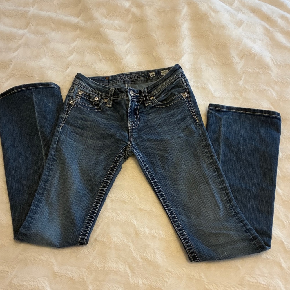 Miss Me Dark Blue Denim Jeans